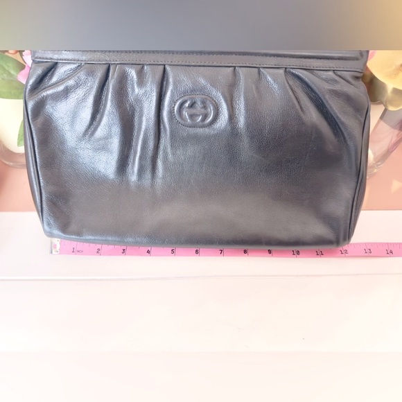 Vintage Gucci Black Leather Clutch - Picture 13 of 14